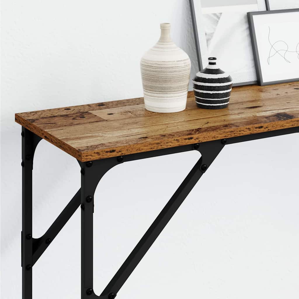 Console Table Old Wood 200 x 29 x 75 cm
