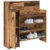 Shoe Cabinet Old Wood 100.5x28x100 cm Engineered Wood