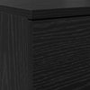 Shoe Cabinet Black Oak 100.5x28x100 cm Engineered Wood