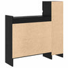 Shoe Cabinet Black Oak 100.5x28x100 cm Engineered Wood