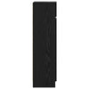 Shoe Cabinet Black Oak 100.5x28x100 cm Engineered Wood