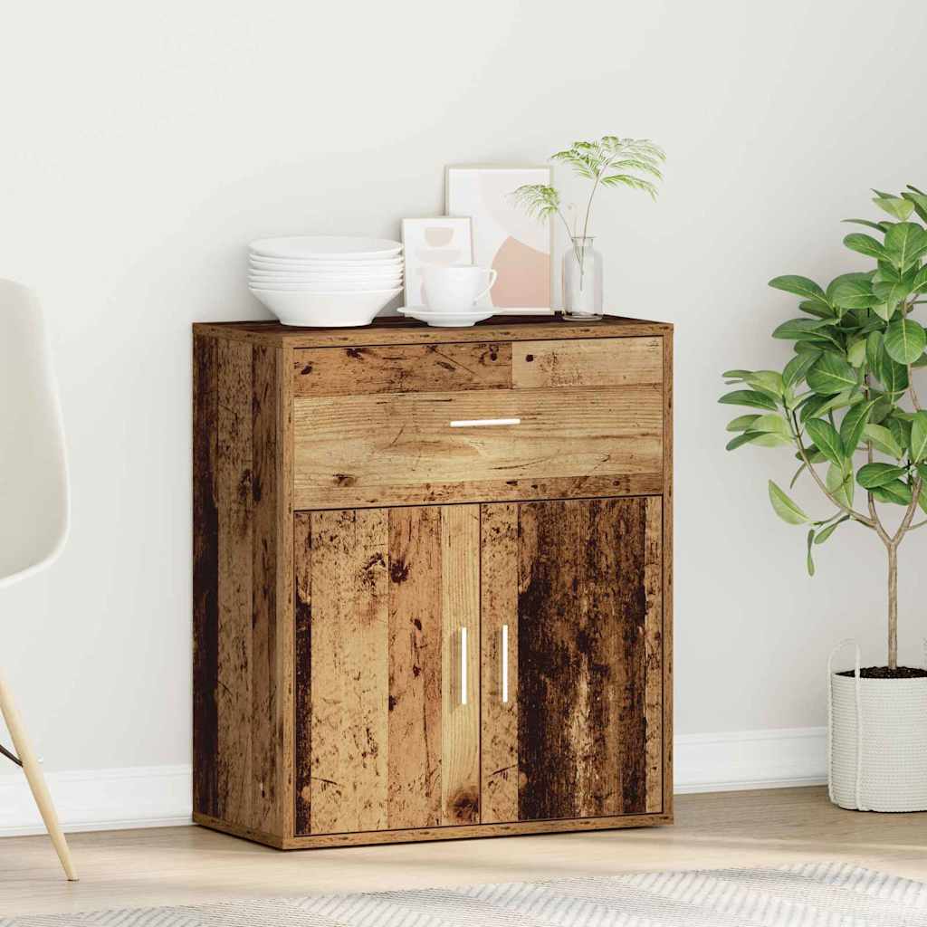 Sideboard with Drawer Old Wood 60 x 31 x 70 cm Engineered Wood