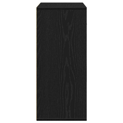 Sideboard with Drawer Black Oak 60 x 31 x 70 cm Engineered Wood