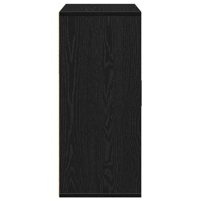 Sideboard with Drawer Black Oak 60 x 31 x 70 cm Engineered Wood
