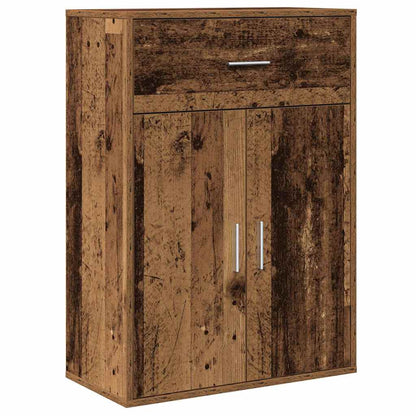 Sideboard with Drawer Old Wood 60 x 30 x 84 cm Engineered Wood
