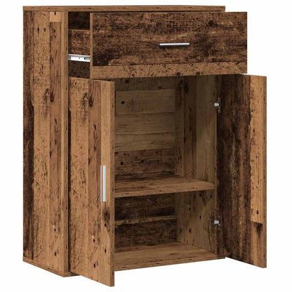 Sideboard with Drawer Old Wood 60 x 30 x 84 cm Engineered Wood