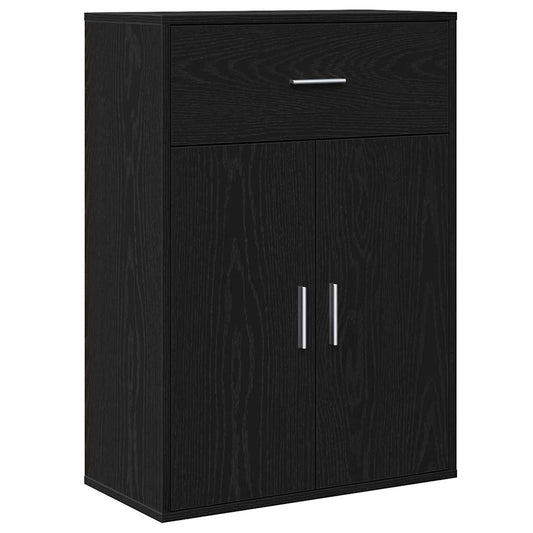 Sideboard Black Oak 60 x 30 x 84 cm Engineered Wood