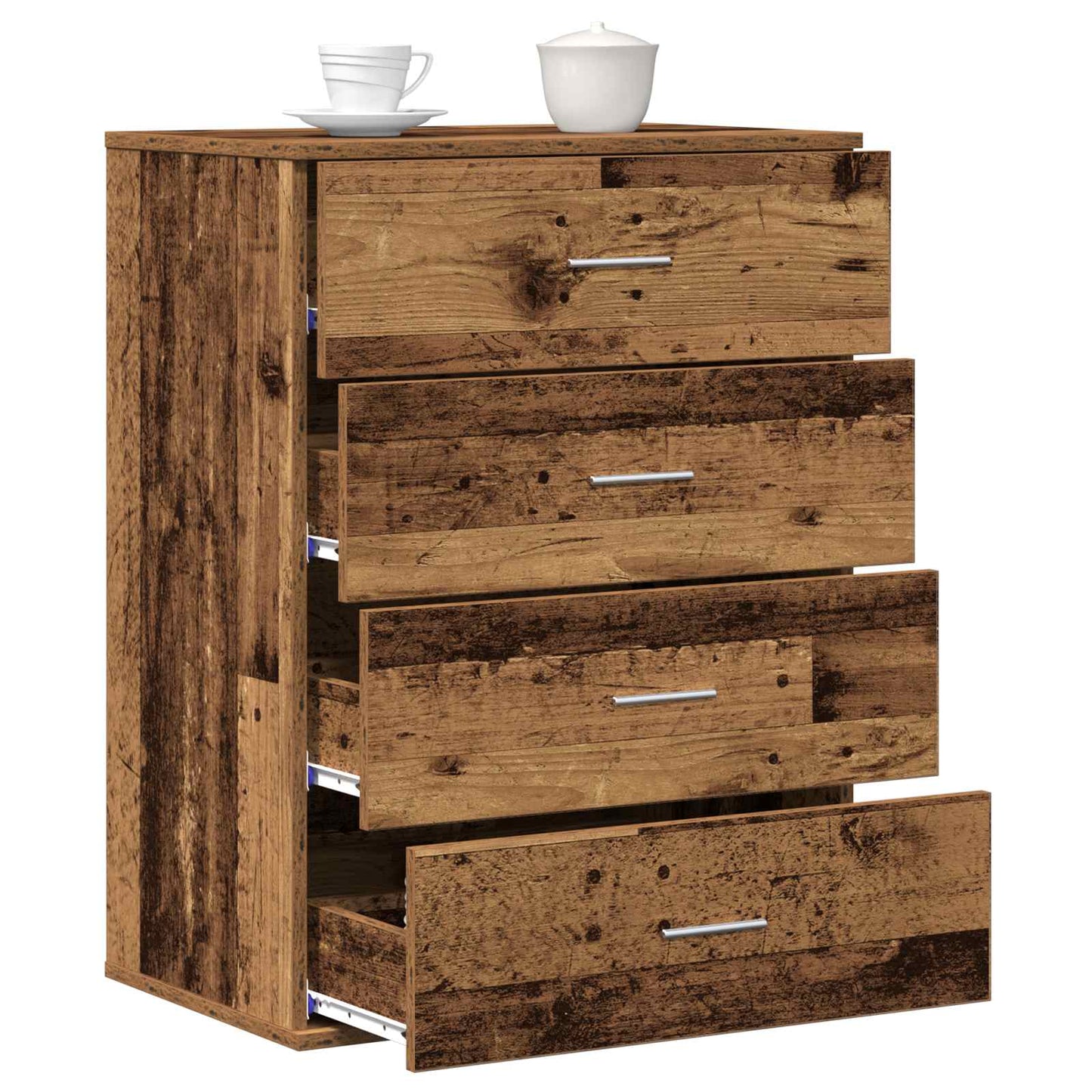 Sideboard with Drawer Old Wood 60 x 39 x 80 cm Engineered Wood