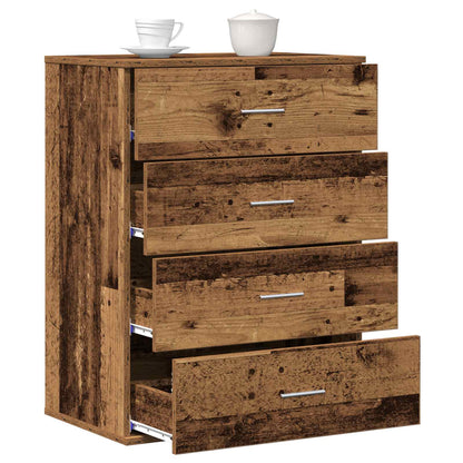 Sideboard with Drawer Old Wood 60 x 39 x 80 cm Engineered Wood