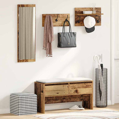 Hallway Furniture Set Old Wood 90 x 31 x 46.5 cm