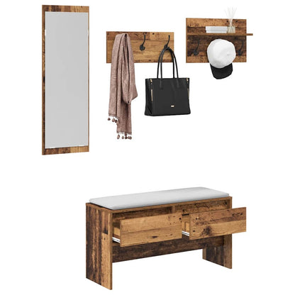 Hallway Furniture Set Old Wood 90 x 31 x 46.5 cm