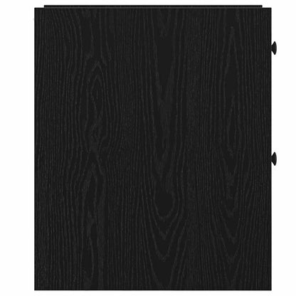Narrow Bathroom Cupboard Black oak 80 x 18 x 60 cm