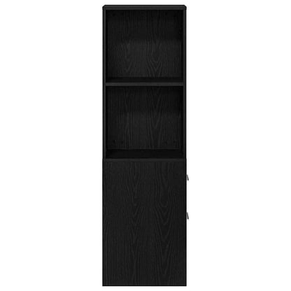 Narrow Bathroom Cupboard Black oak 22 x 41 x 135 cm