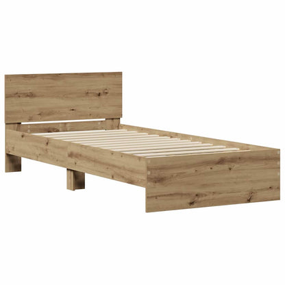 Bed Frame Artisan oak 90 x 200 cm Engineered Wood