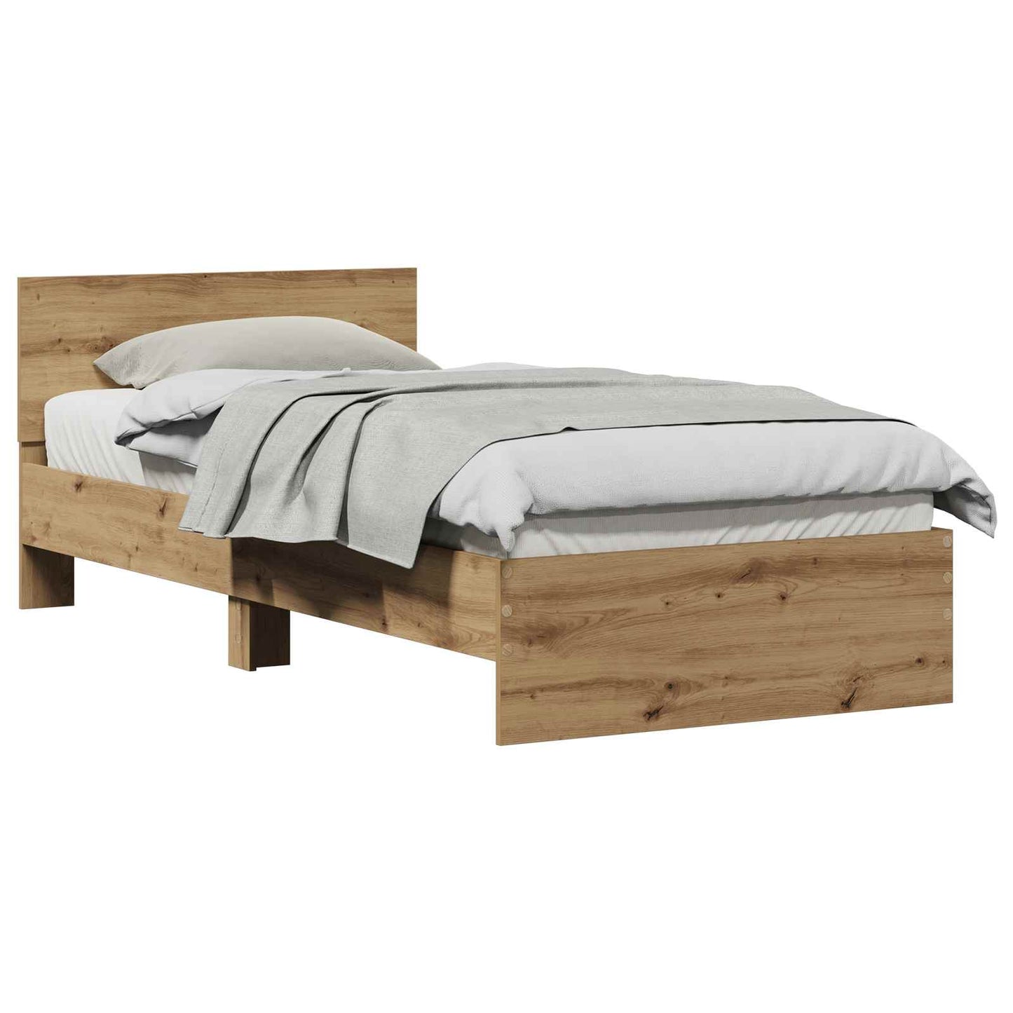 Bed Frame Artisan Oak 75 x 190 cm Engineered Wood