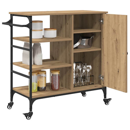 Kitchen Trolley Artisan Oak 87.5 x 39 x 84.5 cm Engineered Wood