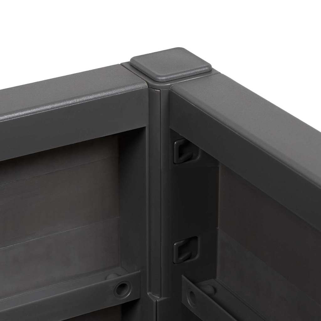 Garden Flower Box Dark Grey 36 x 36 x 35 cm PP