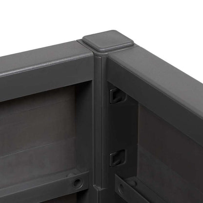 Garden Flower Box Dark Grey 36 x 36 x 35 cm PP