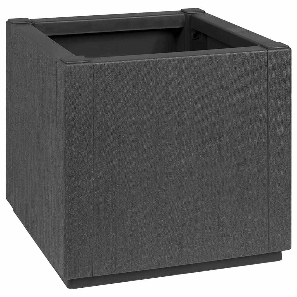 Garden Flower Box Dark Grey 36 x 36 x 35 cm PP