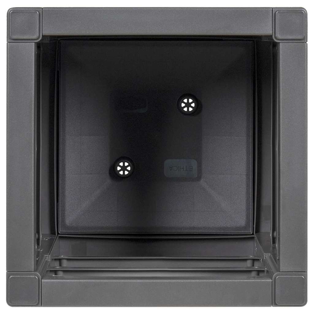 Garden Flower Box Dark Grey 36 x 36 x 35 cm PP