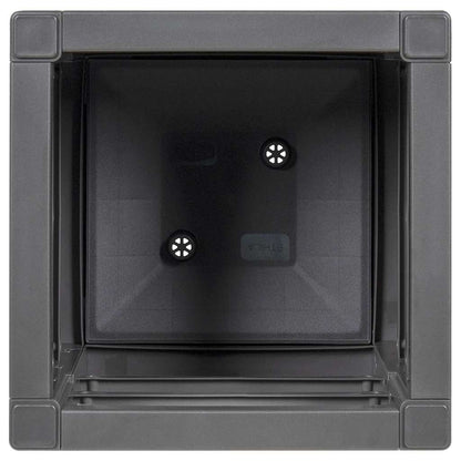 Garden Flower Box Dark Grey 36 x 36 x 35 cm PP