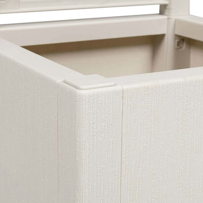Garden Planter with Trellis White 36 x 36 x 140 cm PP
