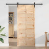 Barn Door Brown 80 x 210 cm Solid pine wood