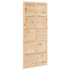 Barn Door Brown 80 x 210 cm Solid pine wood
