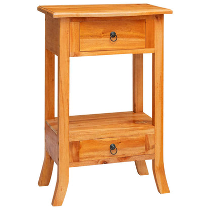 Console Table with Drawer Natural 19.88 x 11.81 x 29.72 in