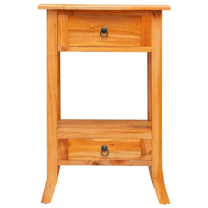 Console Table with Drawer Natural 19.88 x 11.81 x 29.72 in