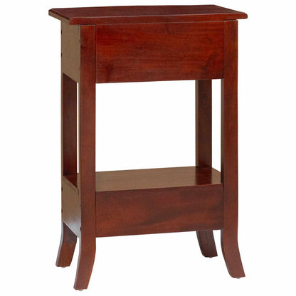 Console Table with Drawer Brown 19.69 x 11.61 x 29.92 in