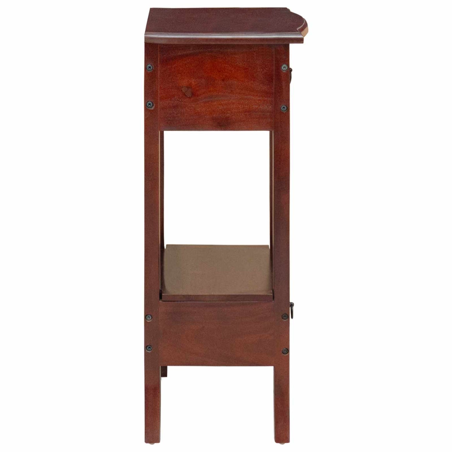 Console Table with Drawer Brown 19.69 x 11.61 x 29.92 in