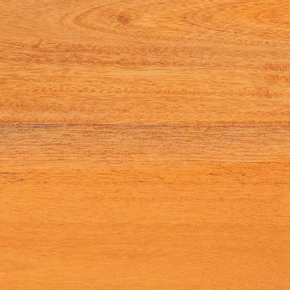 Side Table Natural 23.82 x 11.81 x 24.02 in Solid Mahogany Wood