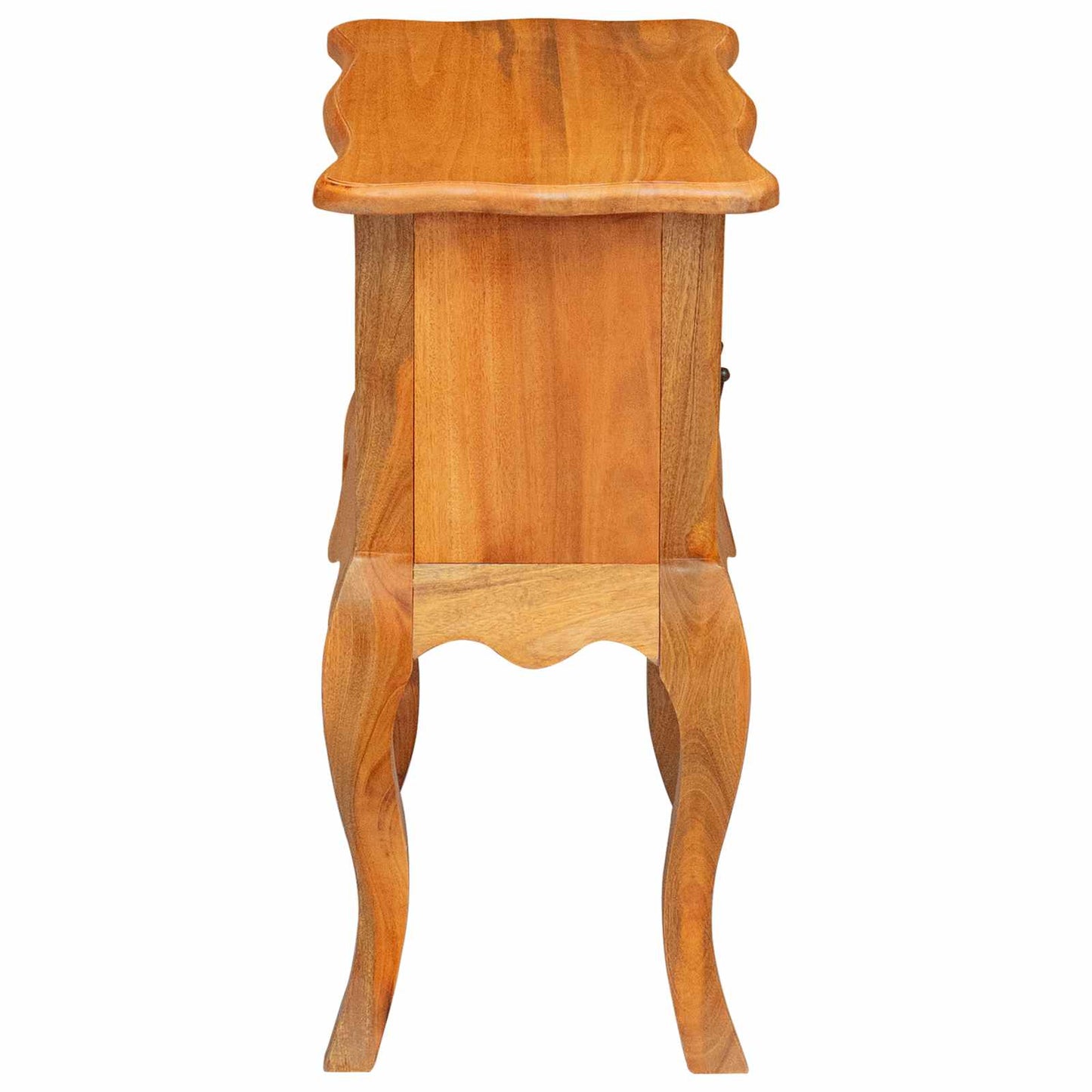 Side Table Natural 23.82 x 11.81 x 24.02 in Solid Mahogany Wood