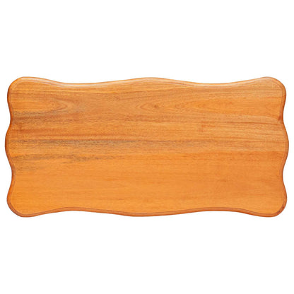 Side Table Natural 23.82 x 11.81 x 24.02 in Solid Mahogany Wood