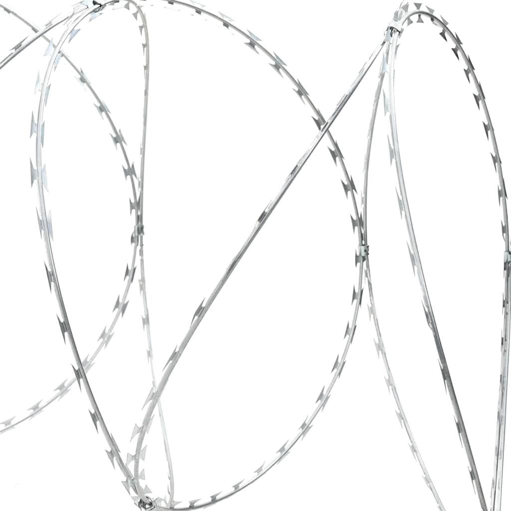 Razor Wire Silver 1968.51 x 0.75 in Galvanised steel