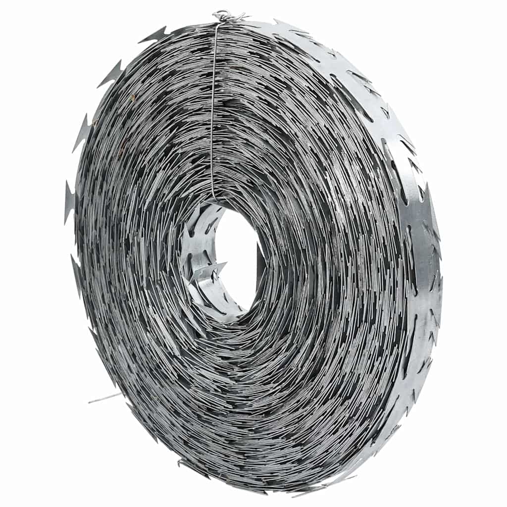 Razor Wire Silver 1968.51 x 0.75 in Galvanised steel