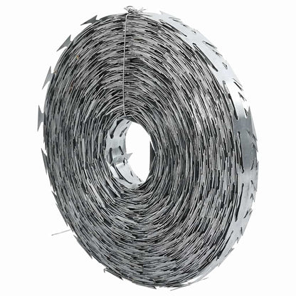 Razor Wire Silver 1968.51 x 0.75 in Galvanised steel