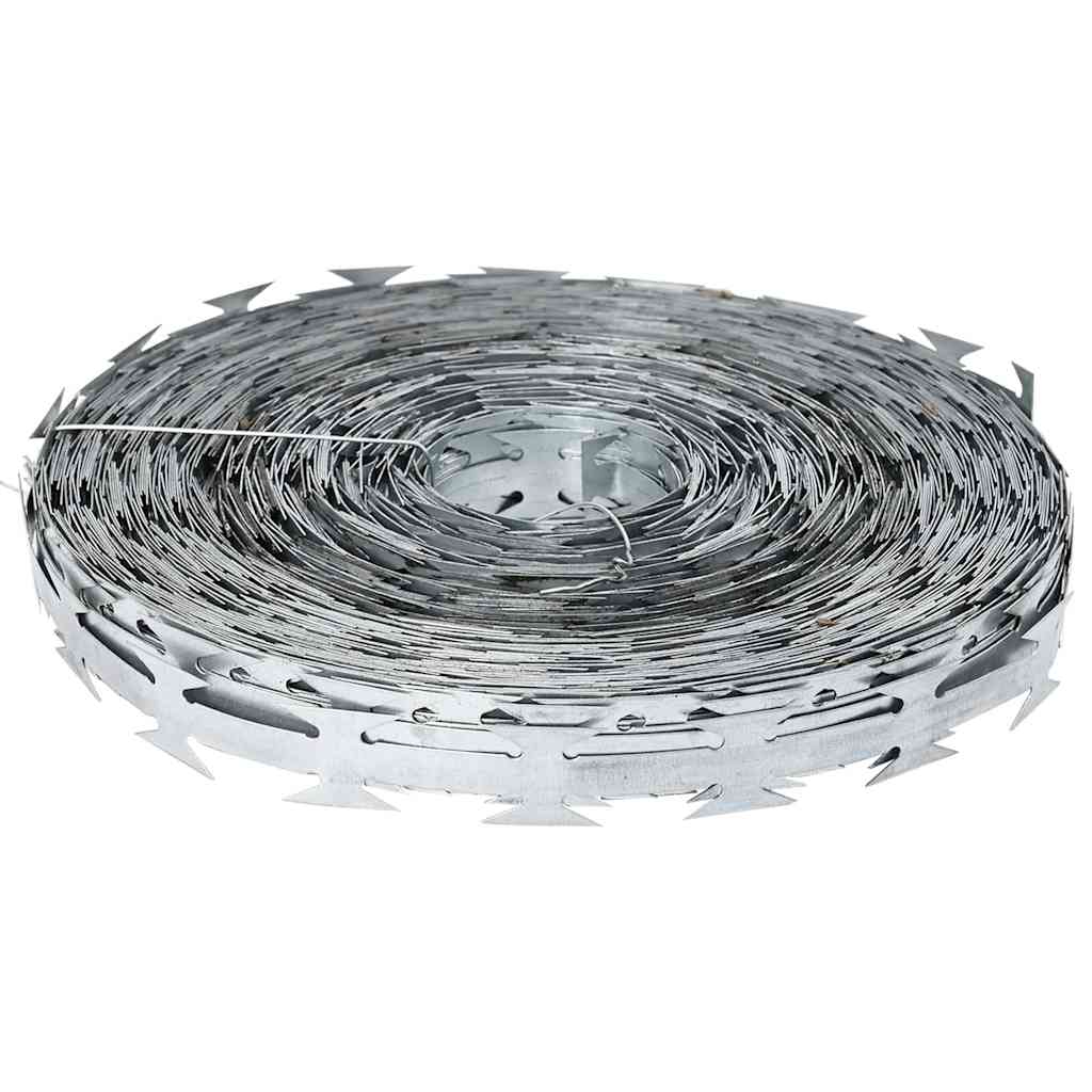 Razor Wire Silver 1968.51 x 0.75 in Galvanised steel