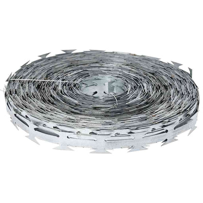 Razor Wire Silver 1968.51 x 0.75 in Galvanised steel