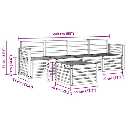 Sofa Sets Natural Solid Acacia Wood