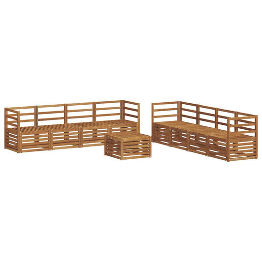 Outdoor Sofa Set 9 pcs Natural