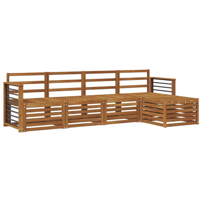 Sofa Sets 5 pcs Natural Solid Acacia Wood