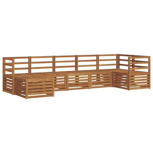 Outdoor Sofa Set 7 pcs Natural