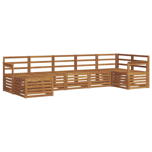 Outdoor Sofa Set 7 pcs Natural