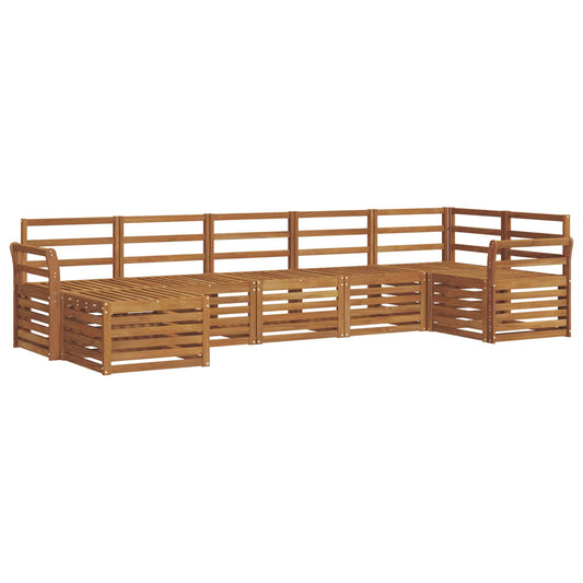 Outdoor Sofa Set 7 pcs Natural