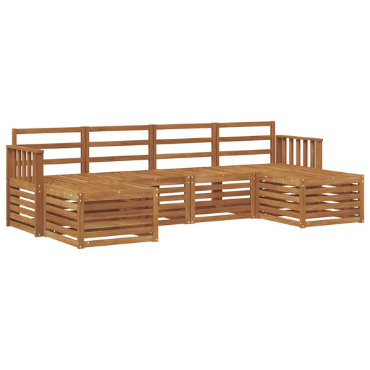 Outdoor Sofa Set 6 pcs Natural