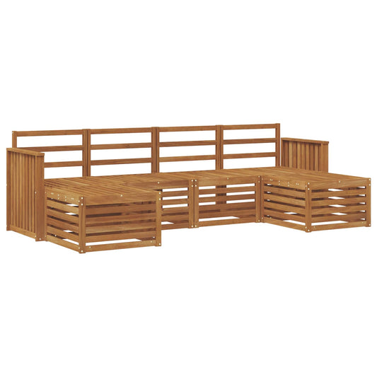 Outdoor Sofa Set 6 pcs Natural