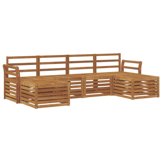 Outdoor Sofa Set 6 pcs Natural