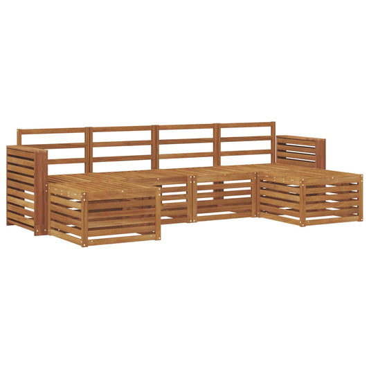 Outdoor Sofa Set 6 pcs Natural